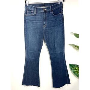 MOTHER Women's Flare Jeans in Dark Blue